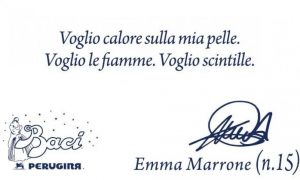 emma marrone baci perugina