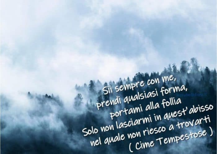 frasi cime tempestose