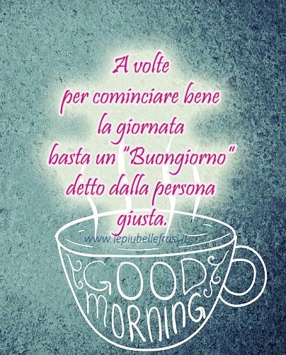 frasi buongiorno