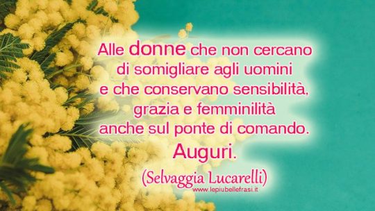 frasi festa della donna