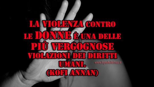 frasi contro la violenza sulle donne