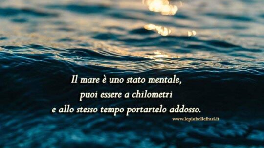 frasi sul mare