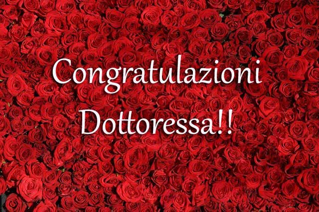 congratulazioni dottoressa
