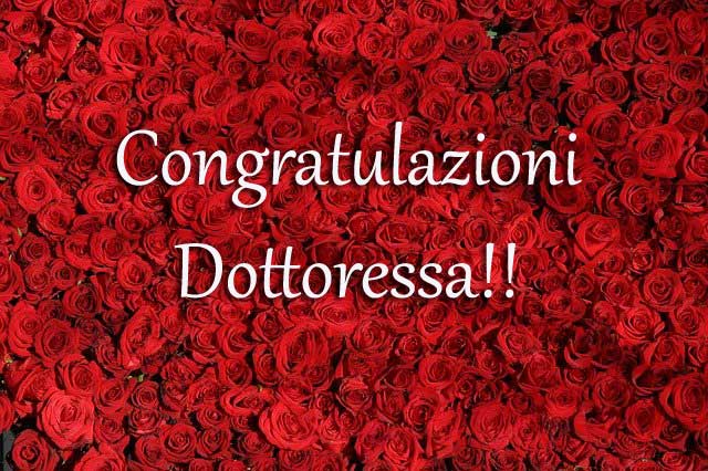 congratulazioni dottoressa