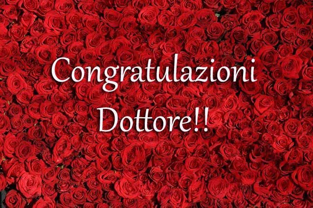 congratulazioni dottore