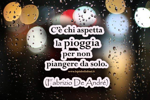 pioggia frasi