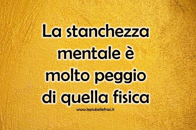 la stanchezza mentale